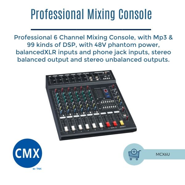 MCX6U 6 Kanallı Mixer