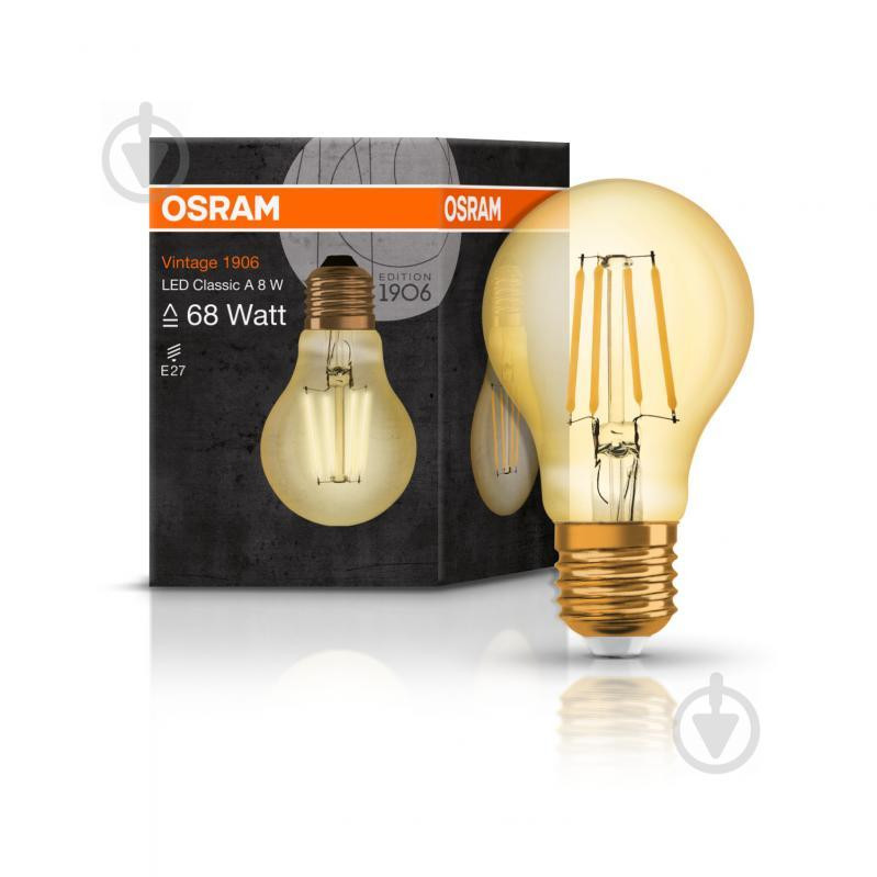 LED lampa LED Osram 1906 CLA51 7W/825 E27 GD FIL