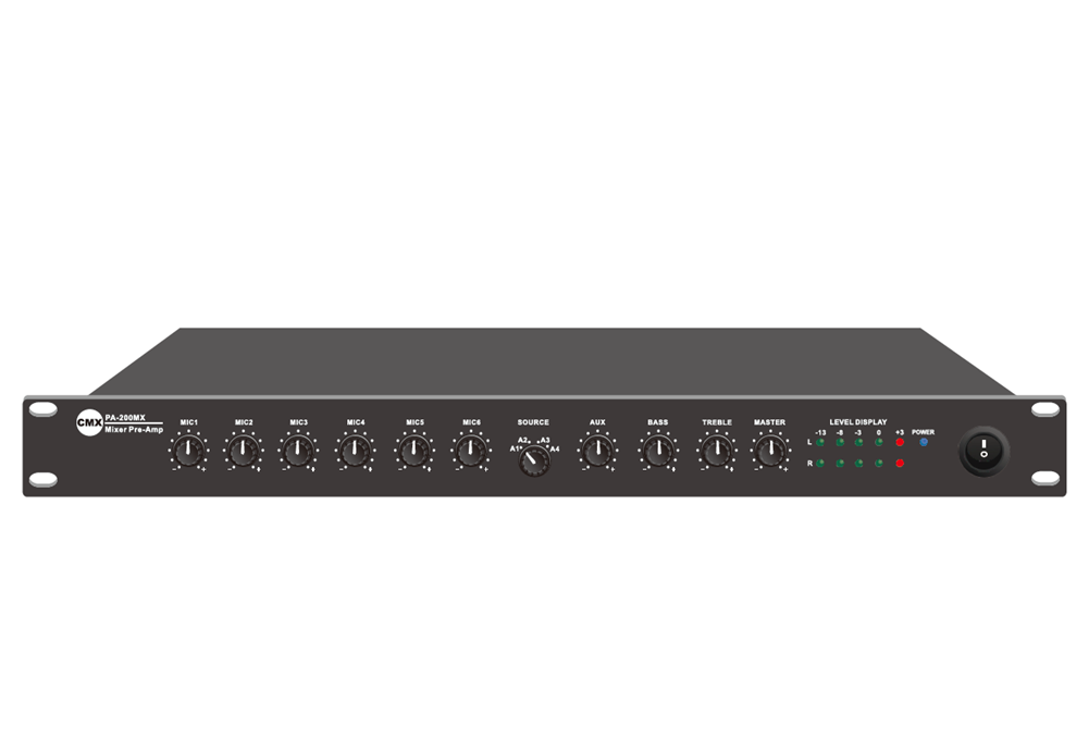 PA-200MX Stereo 10 kanallı Mixer