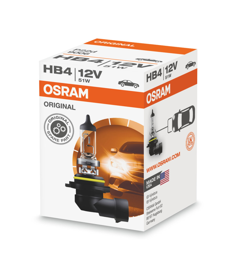 Avtomobil halogen lampası Osram ORIGINAL LINE HB4 9006