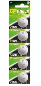 Lityum batareya GP CR2450-U5, 3V