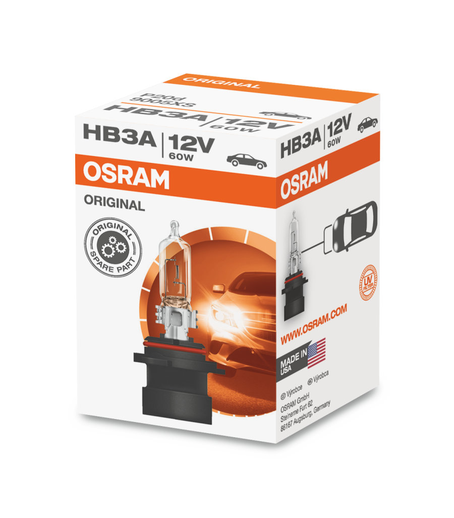 Avtomobil lampası Osram ORIGINAL LINE HB3A 9005XS
