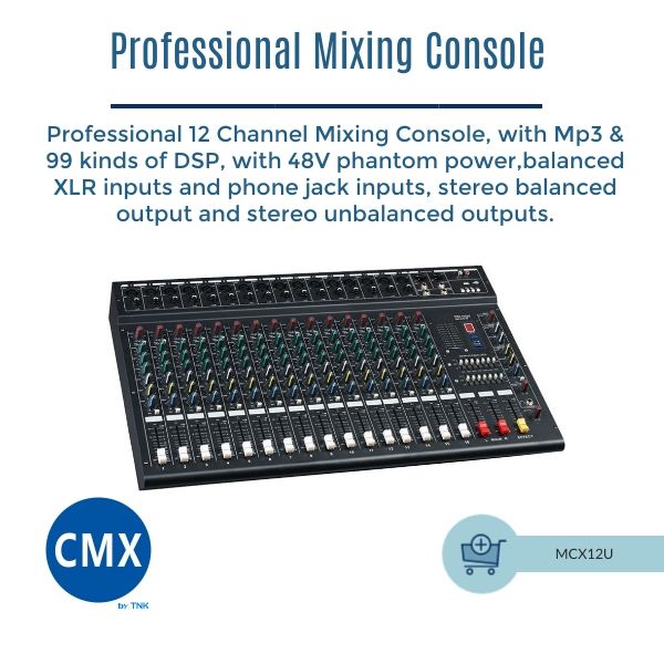 MCX12U	12 Kanallı Mixer